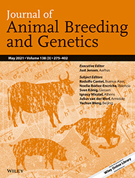 Front page of Journal of Animal Breeding and Genetics.