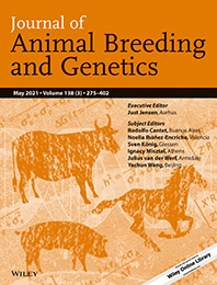 Front page of Journal of Animal Breeding and Genetics.